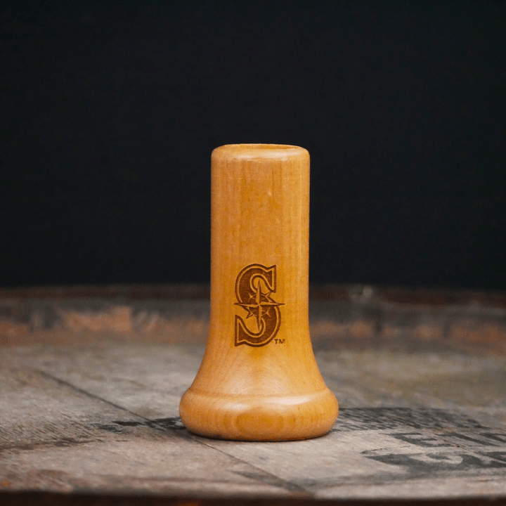 Dugout Mugs® MLB Teams - Knob Shot Glass Seattle Mariners "S" Knob Shot™ | Bat Handle Shot Glass