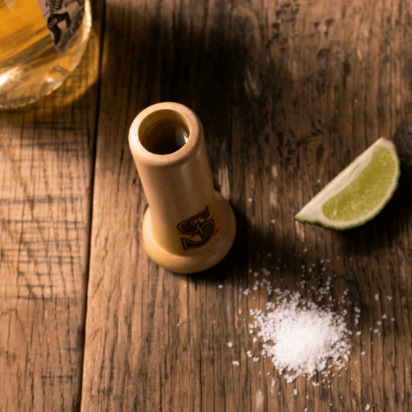 Dugout Mugs® MLB Teams - Knob Shot Glass Seattle Mariners "S" Knob Shot™ | Bat Handle Shot Glass