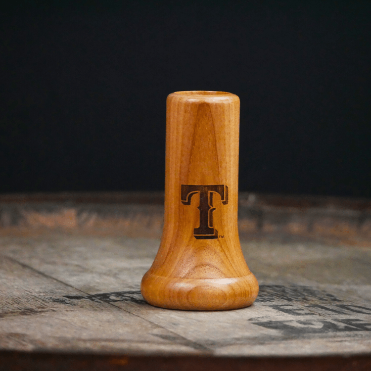 Dugout Mugs® MLB Teams - Knob Shot Glass Texas Rangers "T" Knob Shot™ | Bat Handle Shot Glass