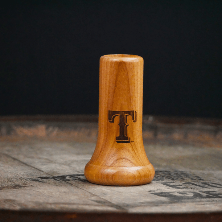 Dugout Mugs® MLB Teams - Knob Shot Glass Texas Rangers "T" Knob Shot™ | Bat Handle Shot Glass