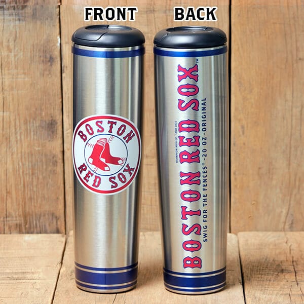 Dugout Mugs® MLB Teams - Metal Dugout Mug Boston Red Sox Metal Dugout Mug | Stainless Steel Baseball Bat Mug