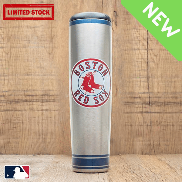Dugout Mugs® MLB Teams - Metal Dugout Mug Boston Red Sox Metal Dugout Mug | Stainless Steel Baseball Bat Mug