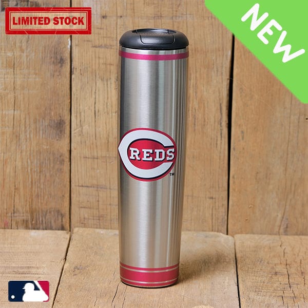 Dugout Mugs® MLB Teams - Metal Dugout Mug Cincinnati Reds Metal Dugout Mug | Stainless Steel Baseball Bat Mug