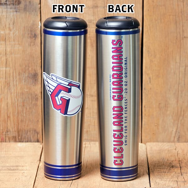Dugout Mugs® MLB Teams - Metal Dugout Mug Cleveland Guardians Metal Dugout Mug | Stainless Steel Baseball Bat Mug