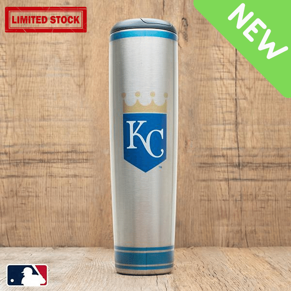 Dugout Mugs® MLB Teams - Metal Dugout Mug Kansas City Royals Metal Dugout Mug | Stainless Steel Baseball Bat Mug