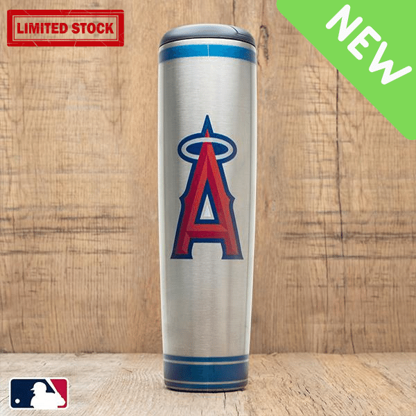 Dugout Mugs® MLB Teams - Metal Dugout Mug Los Angeles Angels Metal Dugout Mug | Stainless Steel Baseball Bat Mug
