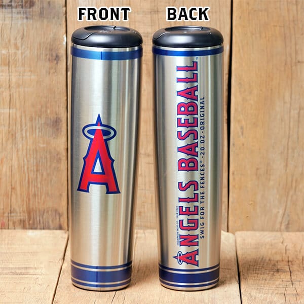 Dugout Mugs® MLB Teams - Metal Dugout Mug Los Angeles Angels Metal Dugout Mug | Stainless Steel Baseball Bat Mug