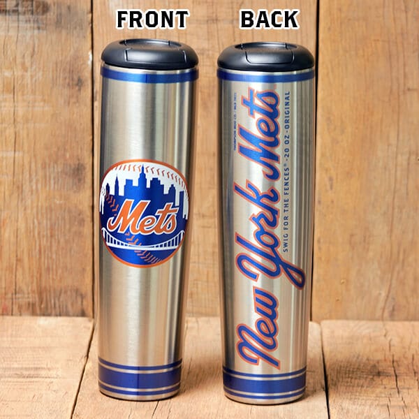 Dugout Mugs® MLB Teams - Metal Dugout Mug New York Mets Metal Dugout Mug - Stainless Steel Baseball Bat Mug