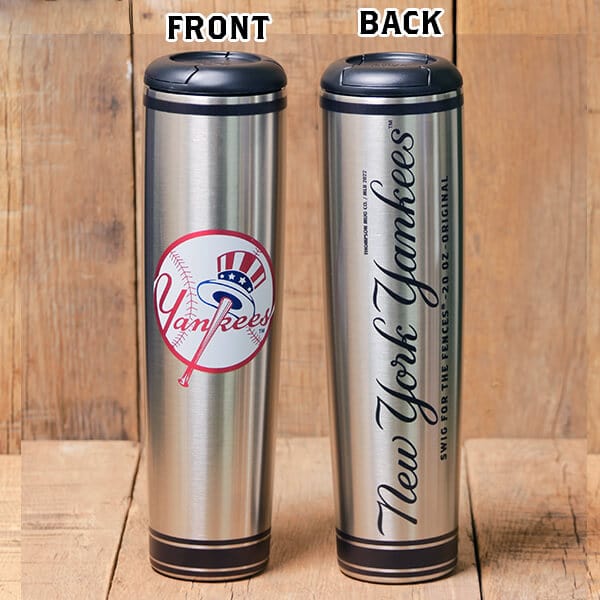 Dugout Mugs® MLB Teams - Metal Dugout Mug New York Yankees Metal Dugout Mug | Stainless Steel Baseball Bat Mug