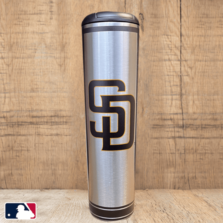 Dugout Mugs® MLB Teams - Metal Dugout Mug San Diego Padres Metal Dugout Mug | Stainless Steel Baseball Bat Mug