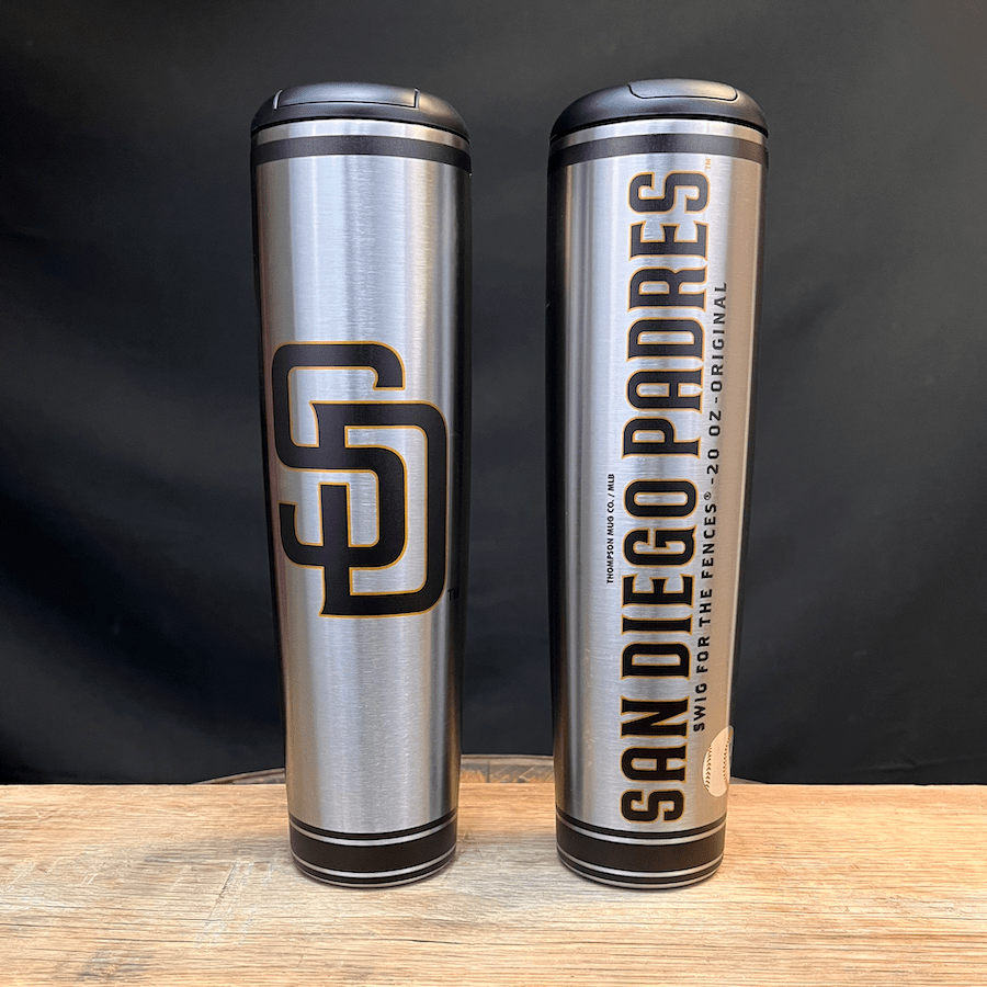 Dugout Mugs® MLB Teams - Metal Dugout Mug San Diego Padres Metal Dugout Mug | Stainless Steel Baseball Bat Mug