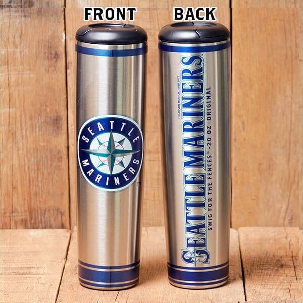 Dugout Mugs® MLB Teams - Metal Dugout Mug Seattle Mariners Metal Dugout Mug | Stainless Steel Baseball Bat Mug