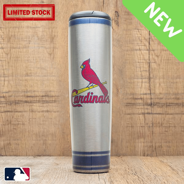 Dugout Mugs® MLB Teams - Metal Dugout Mug St. Louis Cardinals Metal Dugout Mug - Stainless Steel Baseball Bat Mug