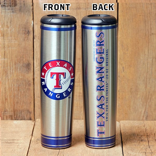Dugout Mugs® MLB Teams - Metal Dugout Mug Texas Rangers Metal Dugout Mug | Stainless Steel Baseball Bat Mug