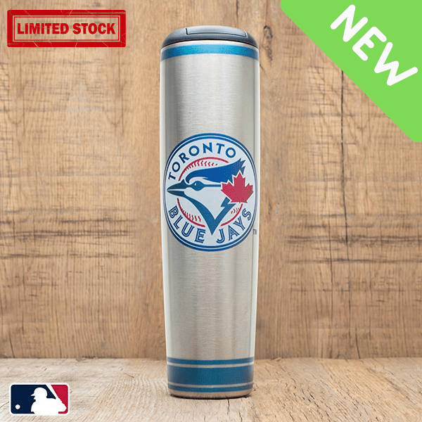 Dugout Mugs® MLB Teams - Metal Dugout Mug Toronto Blue Jays Metal Dugout Mug | Stainless Steel Baseball Bat Mug