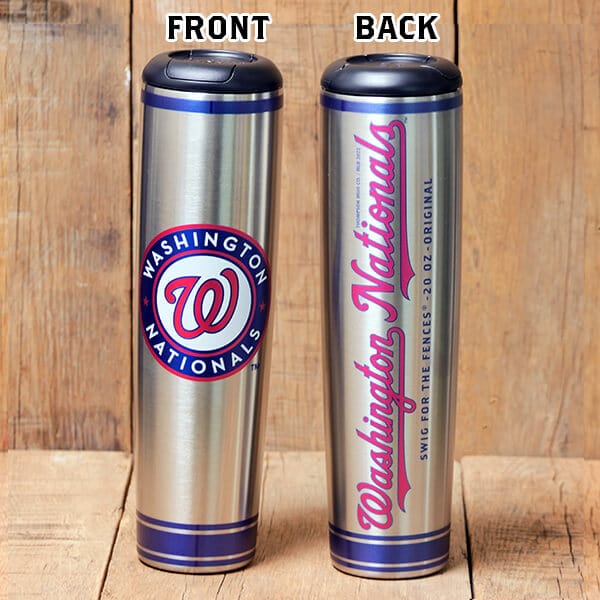 Dugout Mugs® MLB Teams - Metal Dugout Mug Washington Nationals Metal Dugout Mug | Stainless Steel Baseball Bat Mug