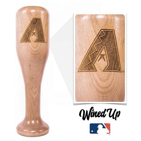 Dugout Mugs® MLB Teams - Wined Up Glass Arizona Diamondbacks "A" Wined Up® | Baseball Bat Wine Mug