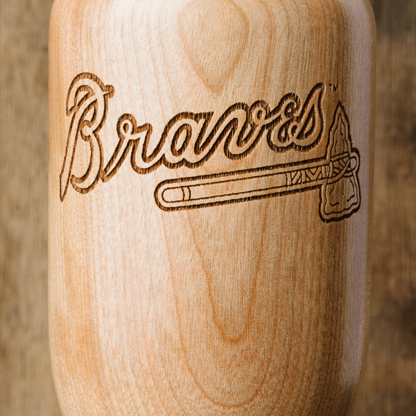 Dugout Mugs® MLB Teams - Wined Up Glass Atlanta Braves Wined Up® | Baseball Bat Wine Mug