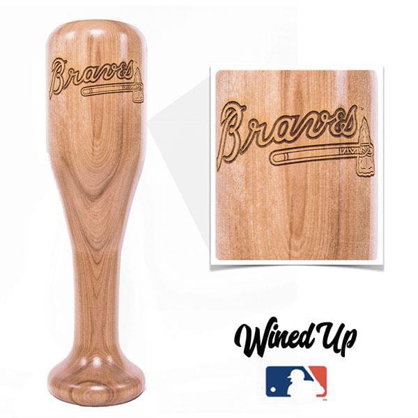 Dugout Mugs® MLB Teams - Wined Up Glass Atlanta Braves Wined Up® | Baseball Bat Wine Mug