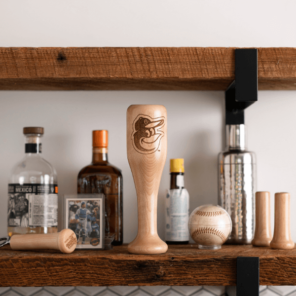 Dugout Mugs® MLB Teams - Wined Up Glass Baltimore Orioles Wined Up® | Baseball Bat Wine Mug Collective