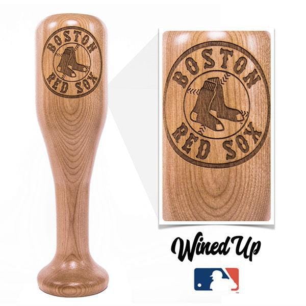 Dugout Mugs® MLB Teams - Wined Up Glass Boston Red Sox Wined Up® | Baseball Bat Wine Mug