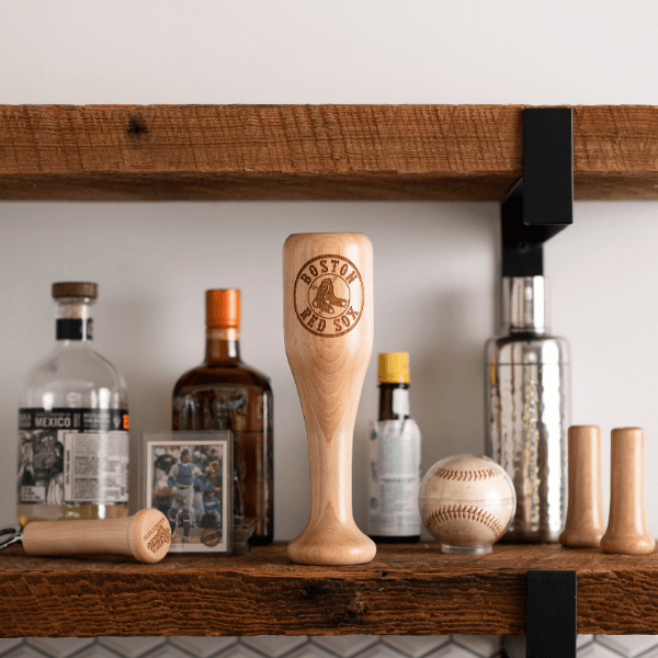 Dugout Mugs® MLB Teams - Wined Up Glass Boston Red Sox Wined Up® | Baseball Bat Wine Mug