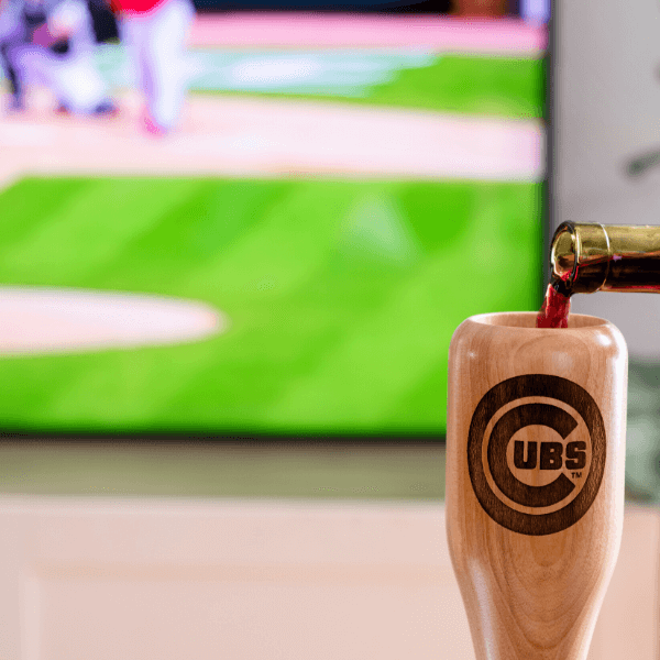 Dugout Mugs® MLB Teams - Wined Up Glass Chicago Cubs Wined Up® | Baseball Bat Wine Mug Collective