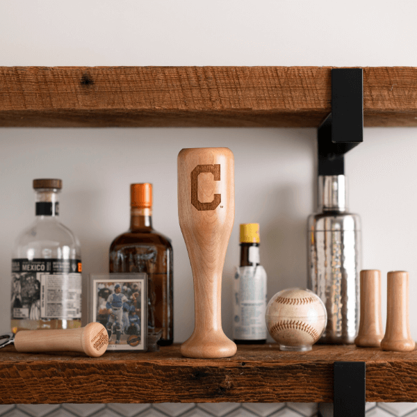 Dugout Mugs® MLB Teams - Wined Up Glass Cleveland Guardians Wined Up® | Baseball Bat Wine Mug Collective