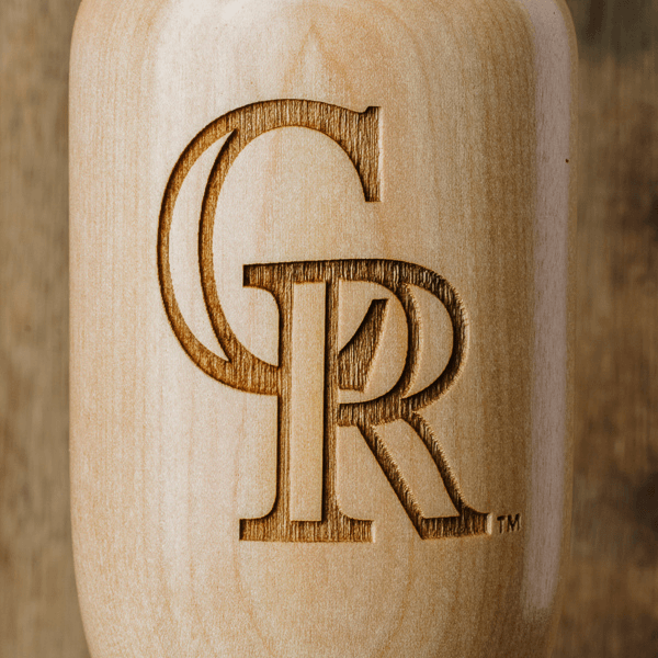 Dugout Mugs® MLB Teams - Wined Up Glass Colorado Rockies "CR" Wined Up® | Baseball Bat Wine Mug Collective