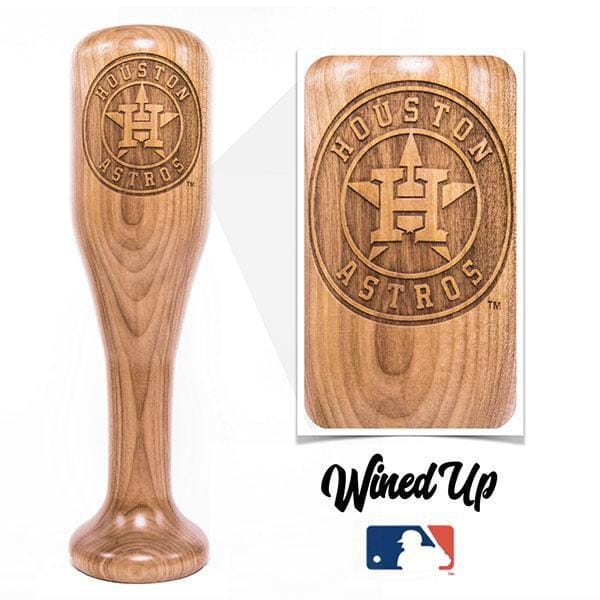 Dugout Mugs® MLB Teams - Wined Up Glass Houston Astros Wined Up® | Baseball Bat Wine Mug Collective