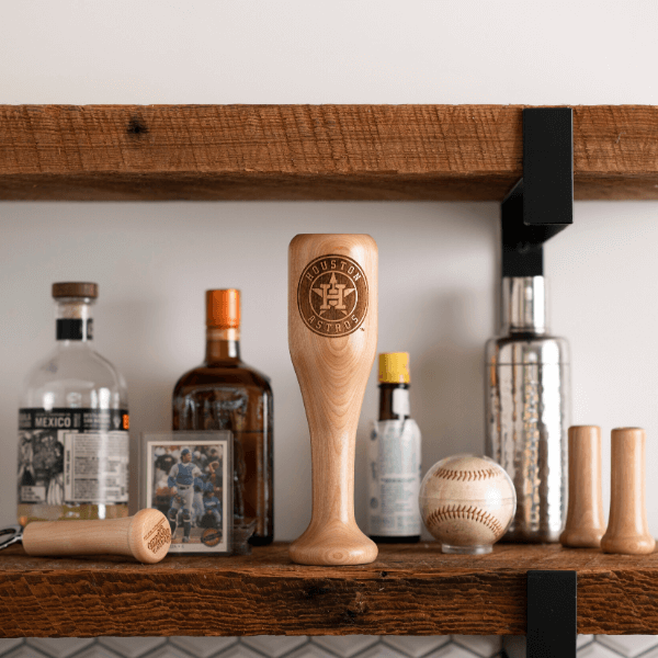 Dugout Mugs® MLB Teams - Wined Up Glass Houston Astros Wined Up® | Baseball Bat Wine Mug Collective