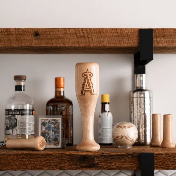 Dugout Mugs® MLB Teams - Wined Up Glass Los Angeles Angels Wined Up® | Baseball Bat Wine Mug