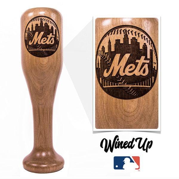 Dugout Mugs® MLB Teams - Wined Up Glass New York Mets Wined Up® | Baseball Bat Wine Mug Collective