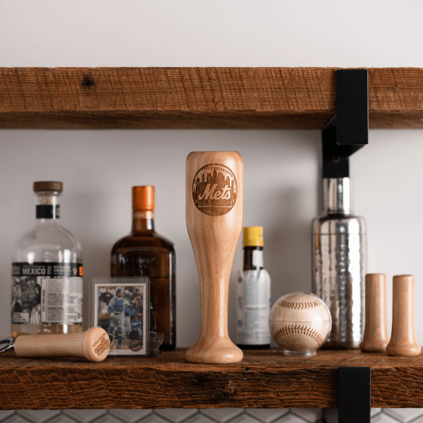 Dugout Mugs® MLB Teams - Wined Up Glass New York Mets Wined Up® | Baseball Bat Wine Mug Collective