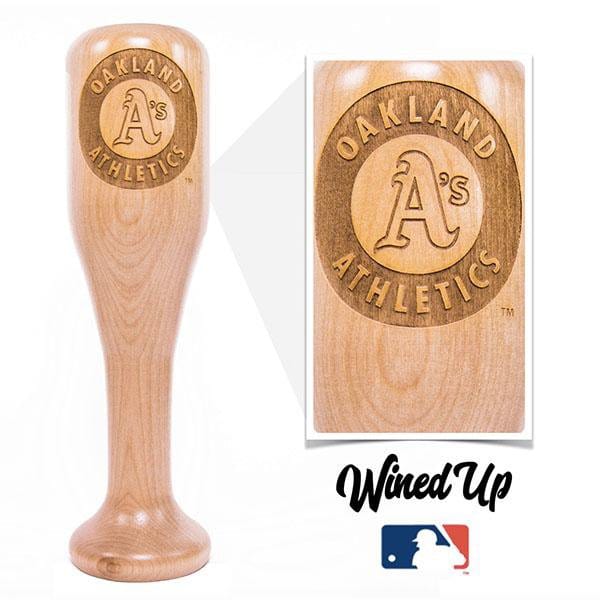 Dugout Mugs® MLB Teams - Wined Up Glass Oakland Athletics Wined Up® | Baseball Bat Wine Mug