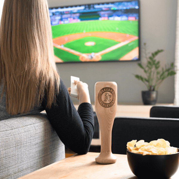 Dugout Mugs® MLB Teams - Wined Up Glass Oakland Athletics Wined Up® | Baseball Bat Wine Mug Collective