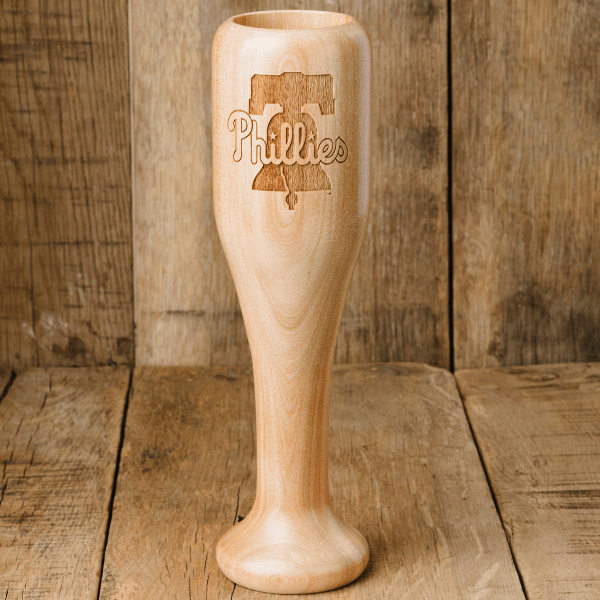 Dugout Mugs® MLB Teams - Wined Up Glass Philadelphia Phillies Wined Up®| Baseball Bat Wine Mug