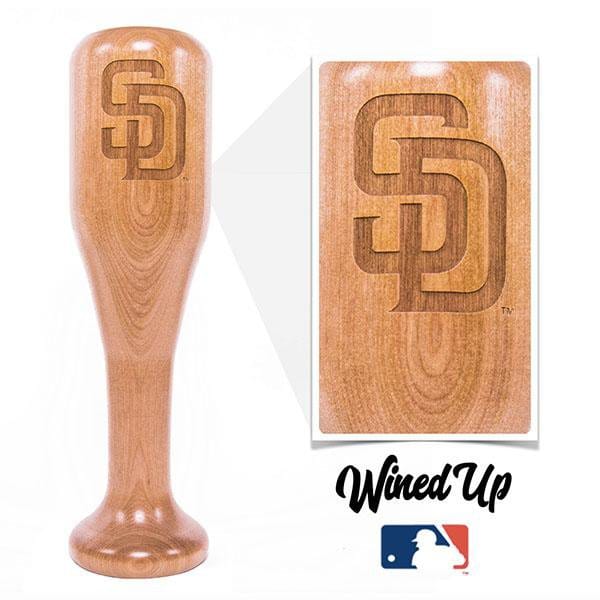 Dugout Mugs® MLB Teams - Wined Up Glass San Diego Padres "SD" Wined Up® | Baseball Bat Wine Mug
