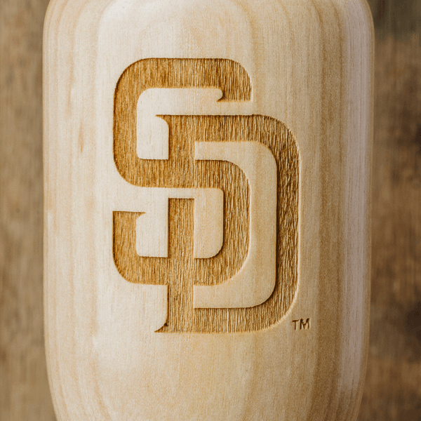 Dugout Mugs® MLB Teams - Wined Up Glass San Diego Padres "SD" Wined Up® | Baseball Bat Wine Mug Collective