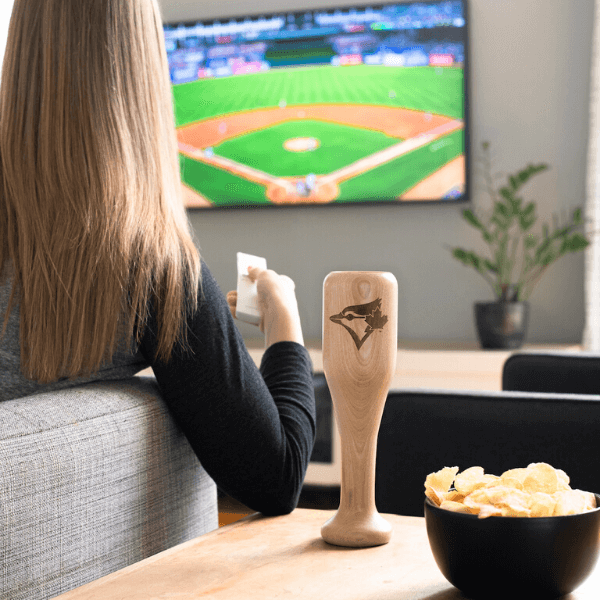 Dugout Mugs® MLB Teams - Wined Up Glass Toronto Blue Jays Bird Wined Up® | Baseball Bat Wine Mug