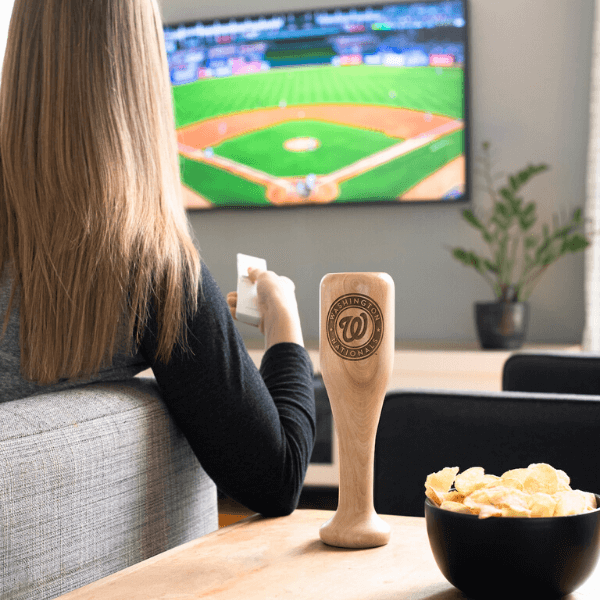 Dugout Mugs® MLB Teams - Wined Up Glass Washington Nationals Wined Up® | Baseball Bat Wine Mug Collective