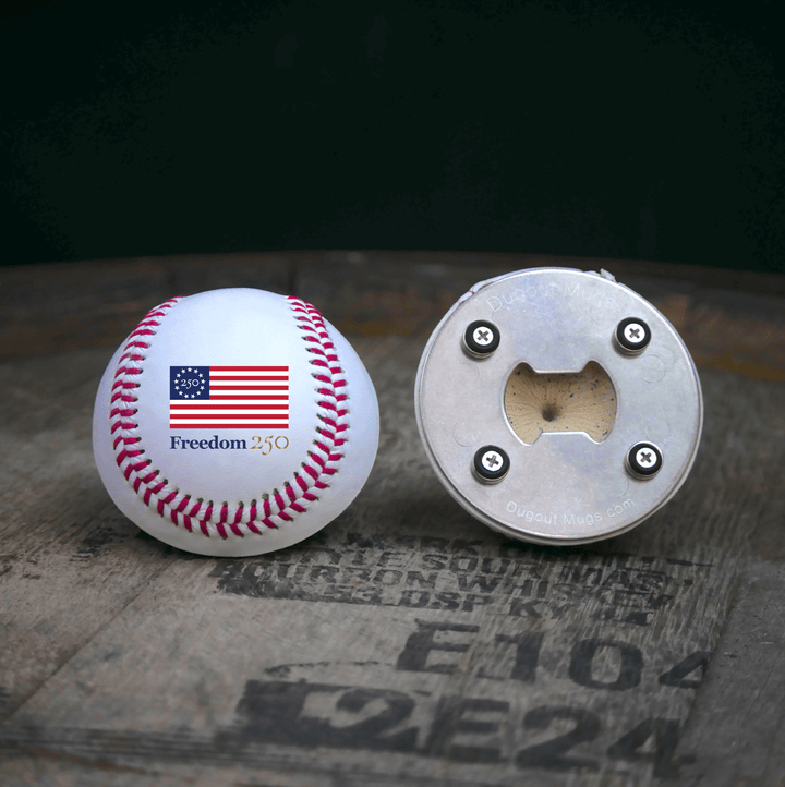 Dugout Mugs® RT-Select The Freedom250™ Cutter | Baseball Bottle Opener