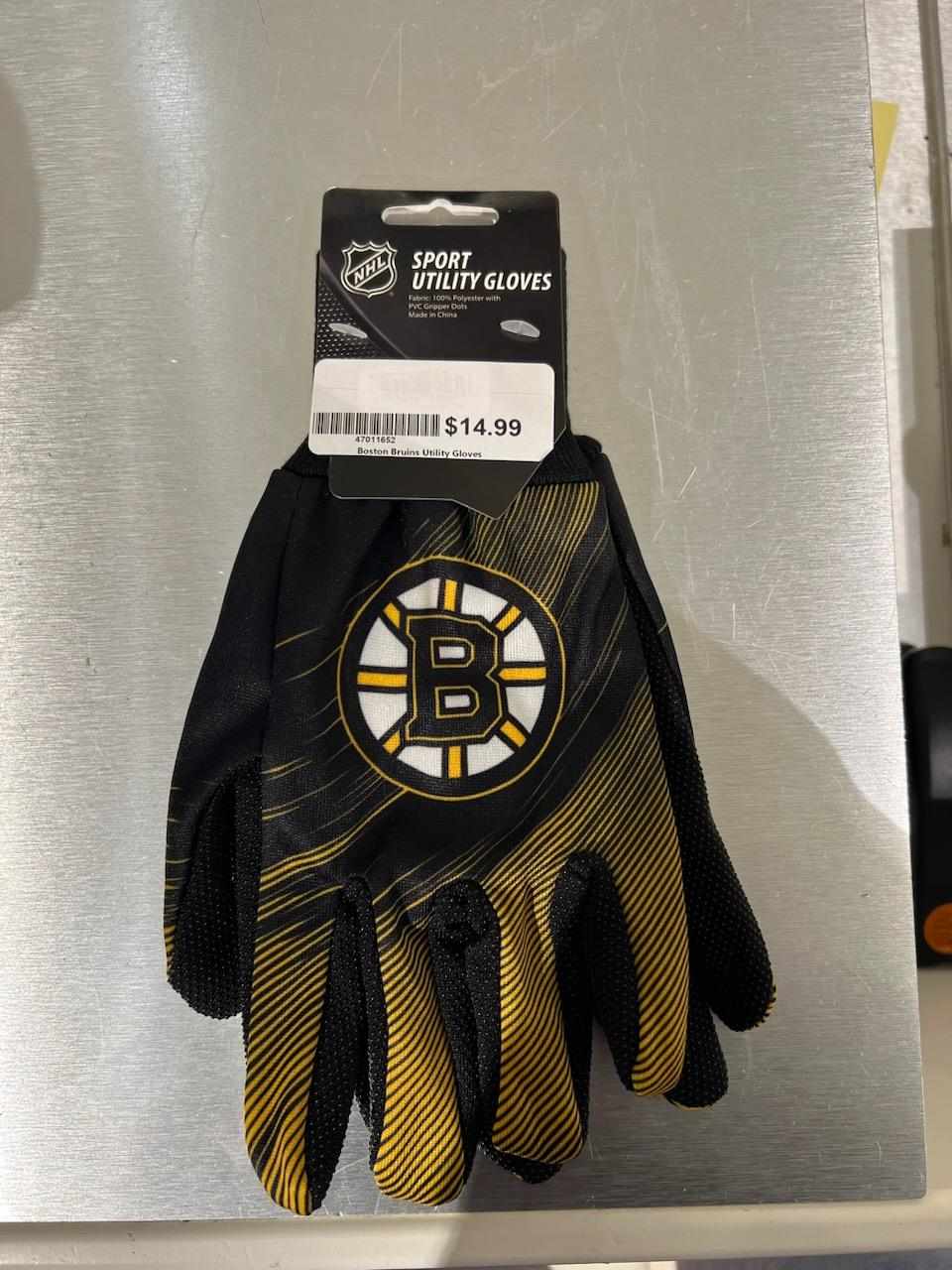 Dynasty Sports & Framing Apparel - Gloves Boston Bruins Striped Utility Gloves