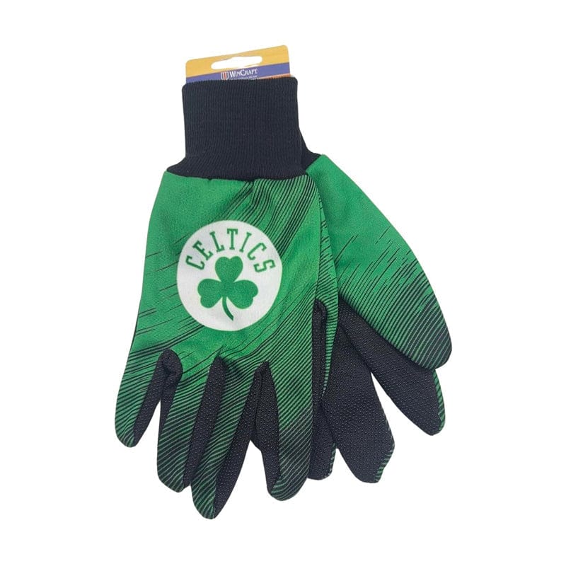 Dynasty Sports & Framing Apparel - Gloves Boston Celtics Striped Utility Gloves