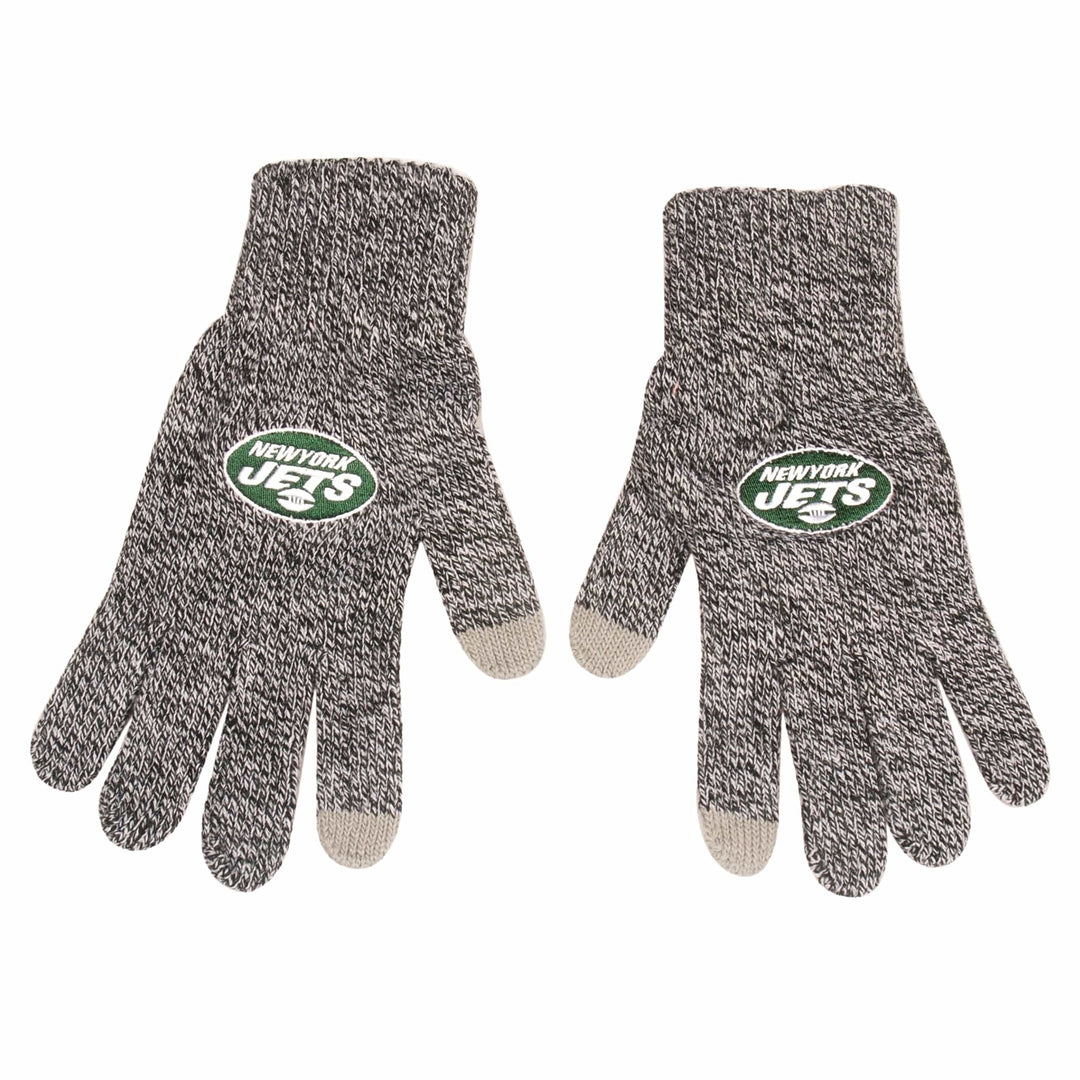 Dynasty Sports & Framing Apparel - Gloves New York Jets Gray Knit Texting Gloves