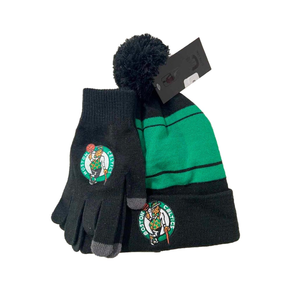 Dynasty Sports & Framing Apparel - Knit Hats Boston Celtics Winter Hat & Gloves Gift Set