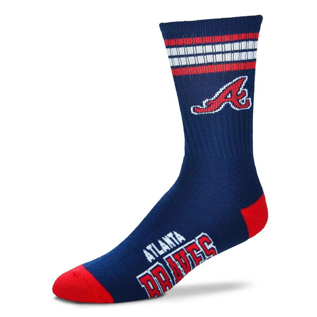 Dynasty Sports & Framing Apparel - Socks Atlanta Braves Men's 4 Stripe Deuce Socks