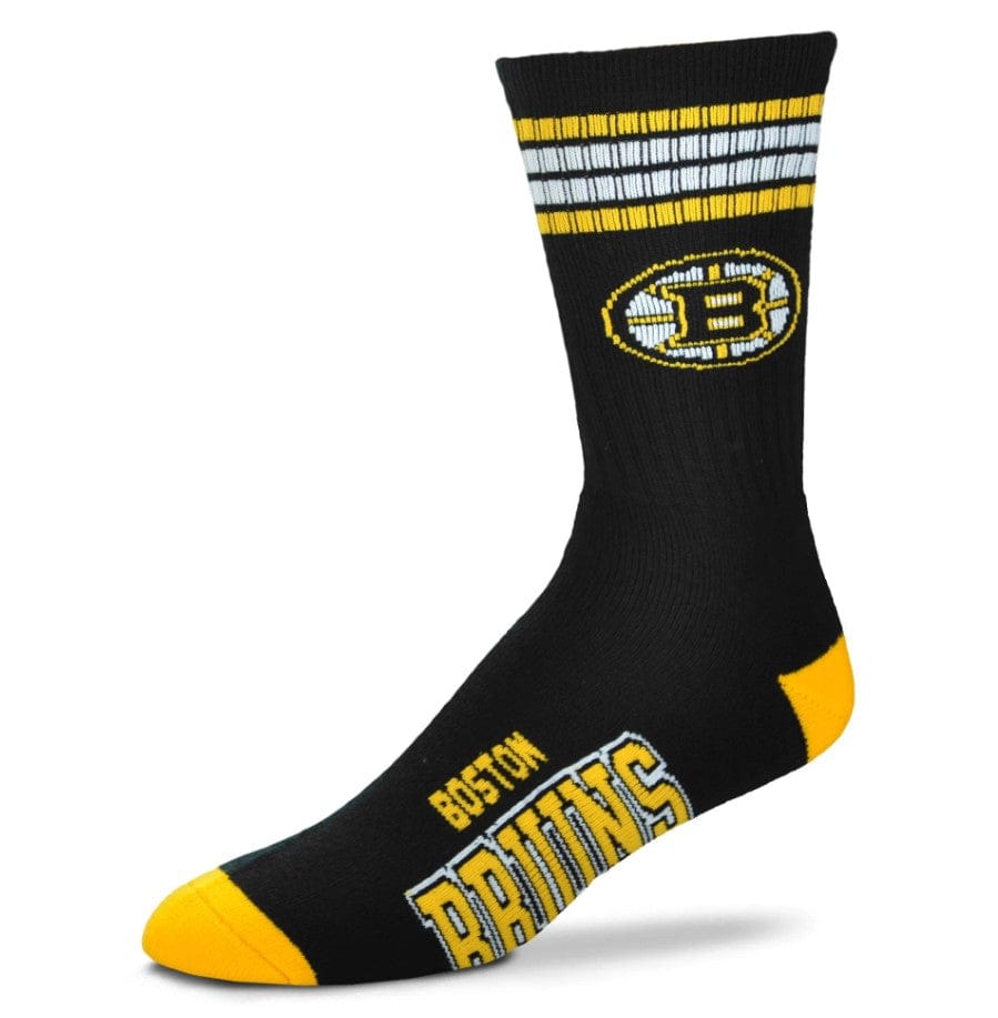 Dynasty Sports & Framing Apparel - Socks Boston Bruins 4 Stripe Deuce Socks - Youth