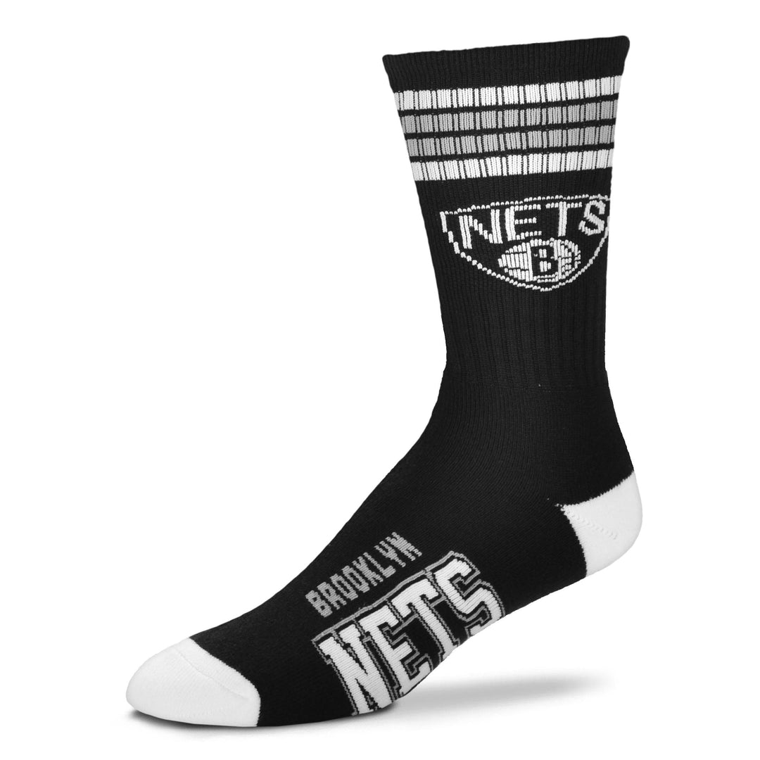 Dynasty Sports & Framing Apparel - Socks Brooklyn Nets Men's 4 Stripe Deuce Socks