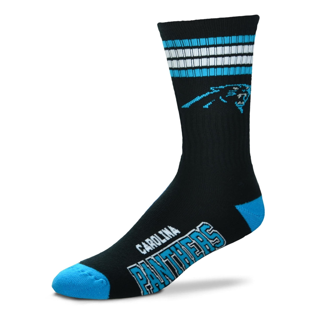 Dynasty Sports & Framing Apparel - Socks Carolina Panthers Men's 4 Stripe Deuce Socks